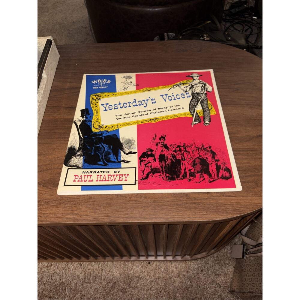 YESTERDAY'S VOICES GREATEST CHRISTIAN LEADERS NARRATED BY PAUL HARVEY RECORD LP
